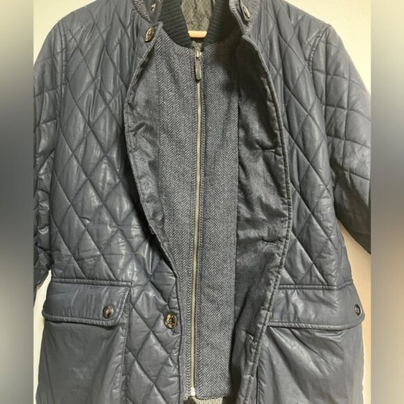 Ted Baker London Quilted Jacket Navy Blue Size 4 (Large) - Classic Casual - Picture 7 of 13